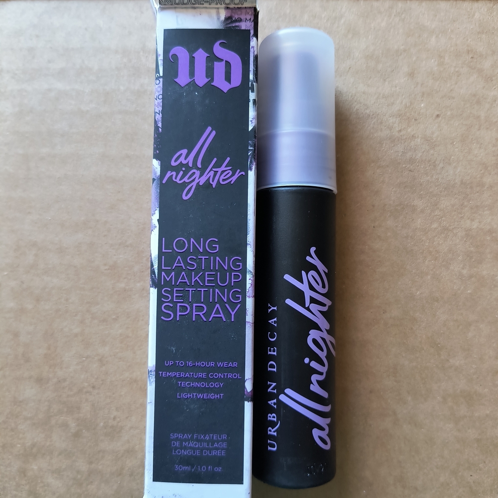 Urban Decay Mini All Nighter Long Lasting Makeup Setting Spray Lightweight 1 Oz